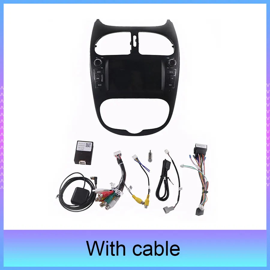 9''Car Stereo Multimedia PourPeugeot 206 206cc Radio GPS Navigation Video Auto Audio Apple Carplay Android Auto