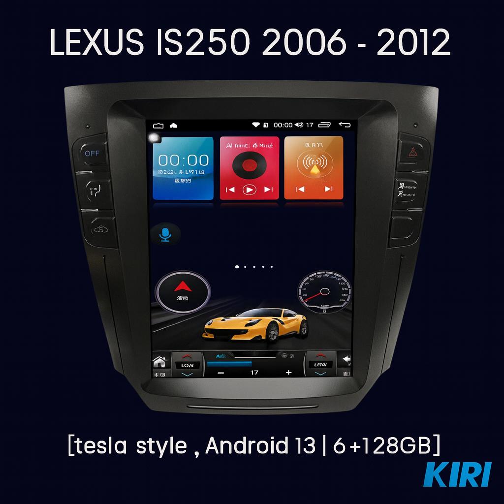Lexus IS250 | 2006–2012 | 10.4" Android Screen — Vertical, Wireless CarPlay & ADAS