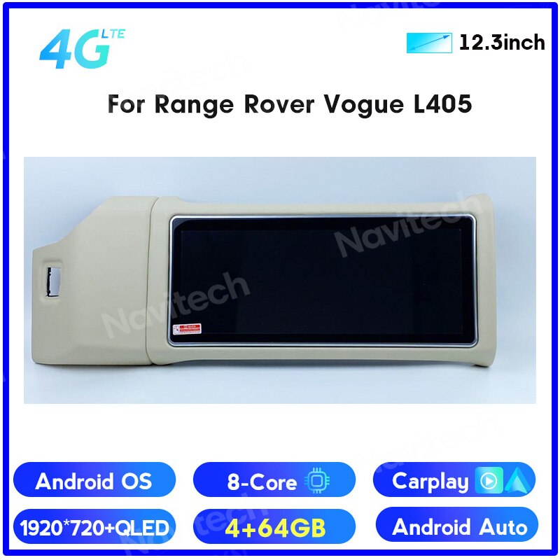 12.3" Android 12 Screen for Range Rover Vogue L405 2013-2017