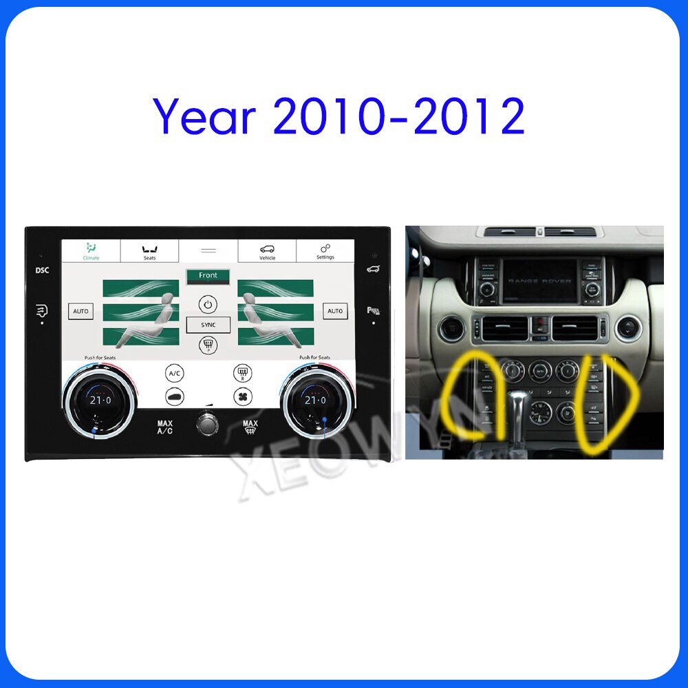 Range Rover L322 | 2002–2012 | 10.4" AC Panel — Touch Screen Climate Control