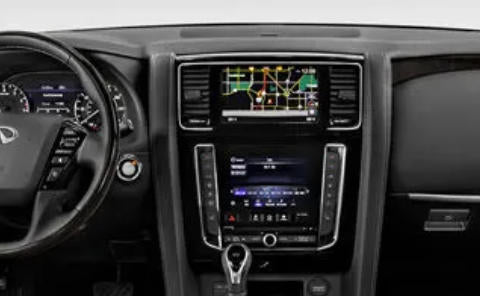 Android 12.3 Navigation Auto Stereo Auto DVD Player Auto DVD Player Für Nissan Armada Patrol Y62 Infiniti QX80 Stereo