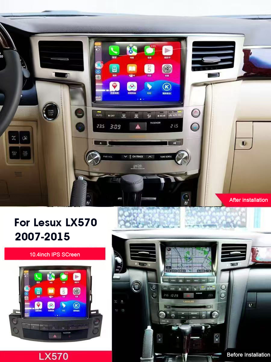 Lexus LX570 | 2007–2015 | Android Screen — LHD, Wireless CarPlay & Android Auto