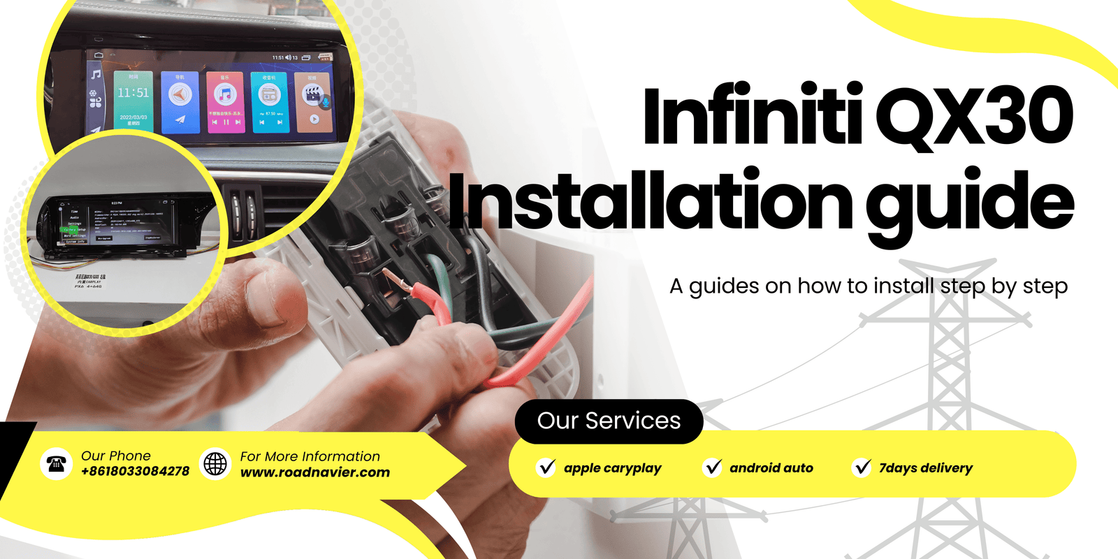 How to upgrade infiniti QX30 Car Android Radio