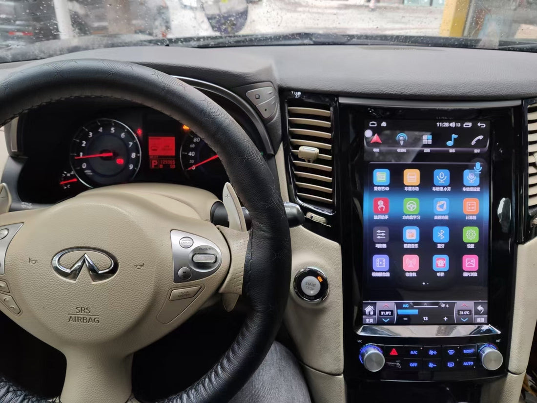 Infiniti FX35 FX45 FX50 QX70 2008-2019 Android 12.0 Octa Core Car Multimedia Player with Tesla-style Screen and Wireless CarPlay