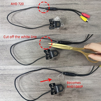 Universal 1080P Rear View Camera — Wide-Angle, Waterproof, Night Vision