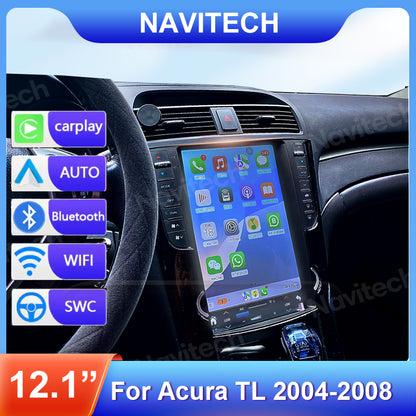 Acura TL | 2004–2008 | 12.1" Android Screen — Wireless CarPlay & Android Auto