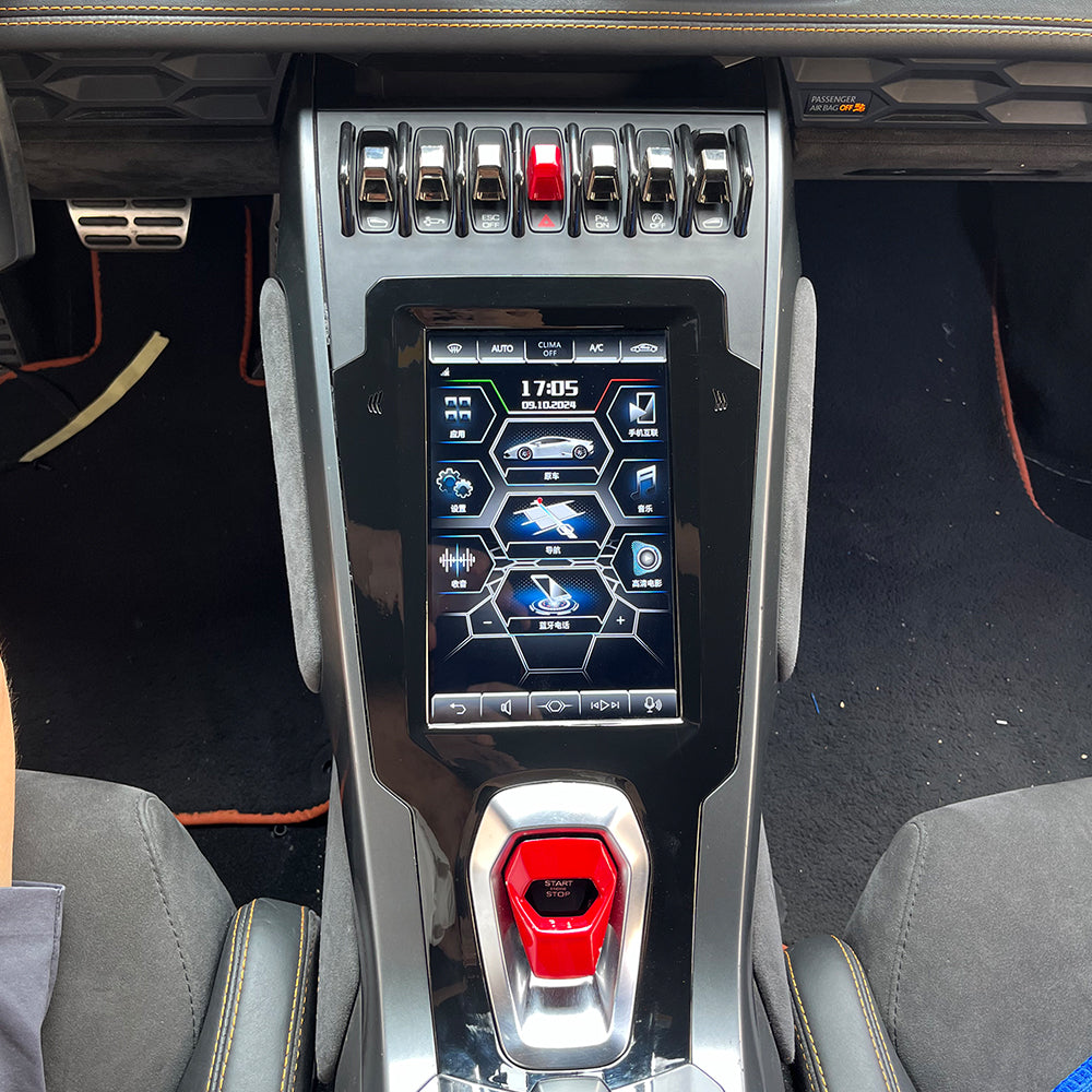 8,4 "Android 13 Auto Radio Für Lamborghini Huracan EVO STO 2014-2018 Multimedia Audio Stereo Steuergerät Player GPS Navi Wifi Bildschirm