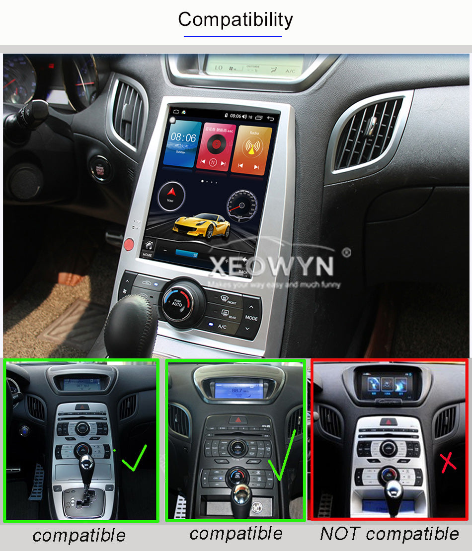 Hyundai Genesis Coupe | 2008–2013 | Android Screen — Wireless CarPlay & Android Auto