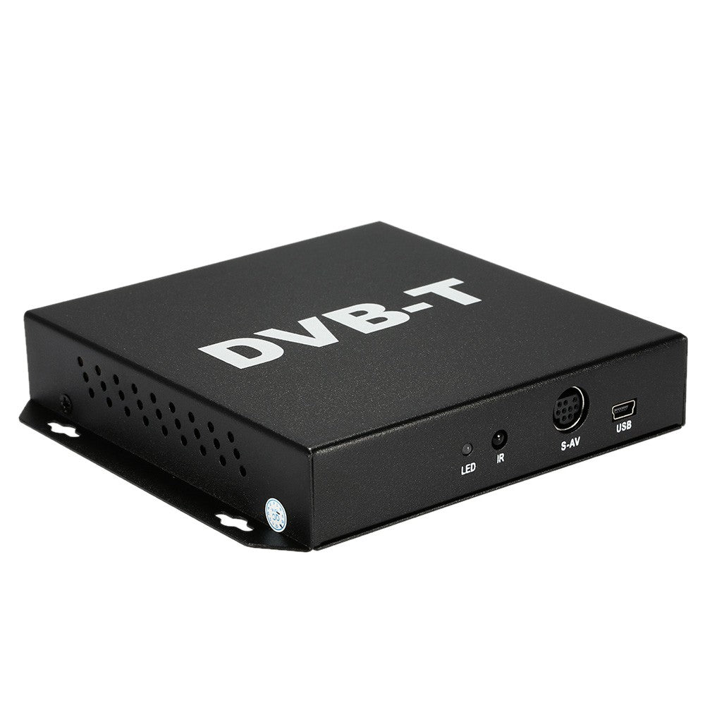 Roadnavier DVB-T998A Dual Tuner Digital TV Box - High-Speed DVB-T TV Tuner for Cars (160km/h)