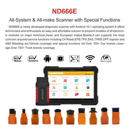Universal OBD2 Diagnostic Scanner — Gas & Diesel, Fault Code Reader