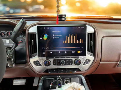 3.3” Android vertical screen in Silverado dashboard