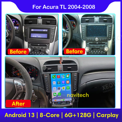 Acura TL | 2004–2008 | 12.1" Android Screen — Wireless CarPlay & Android Auto