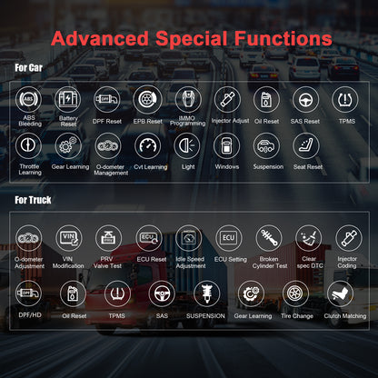 Universal OBD2 Diagnostic Scanner — Gas & Diesel, Fault Code Reader