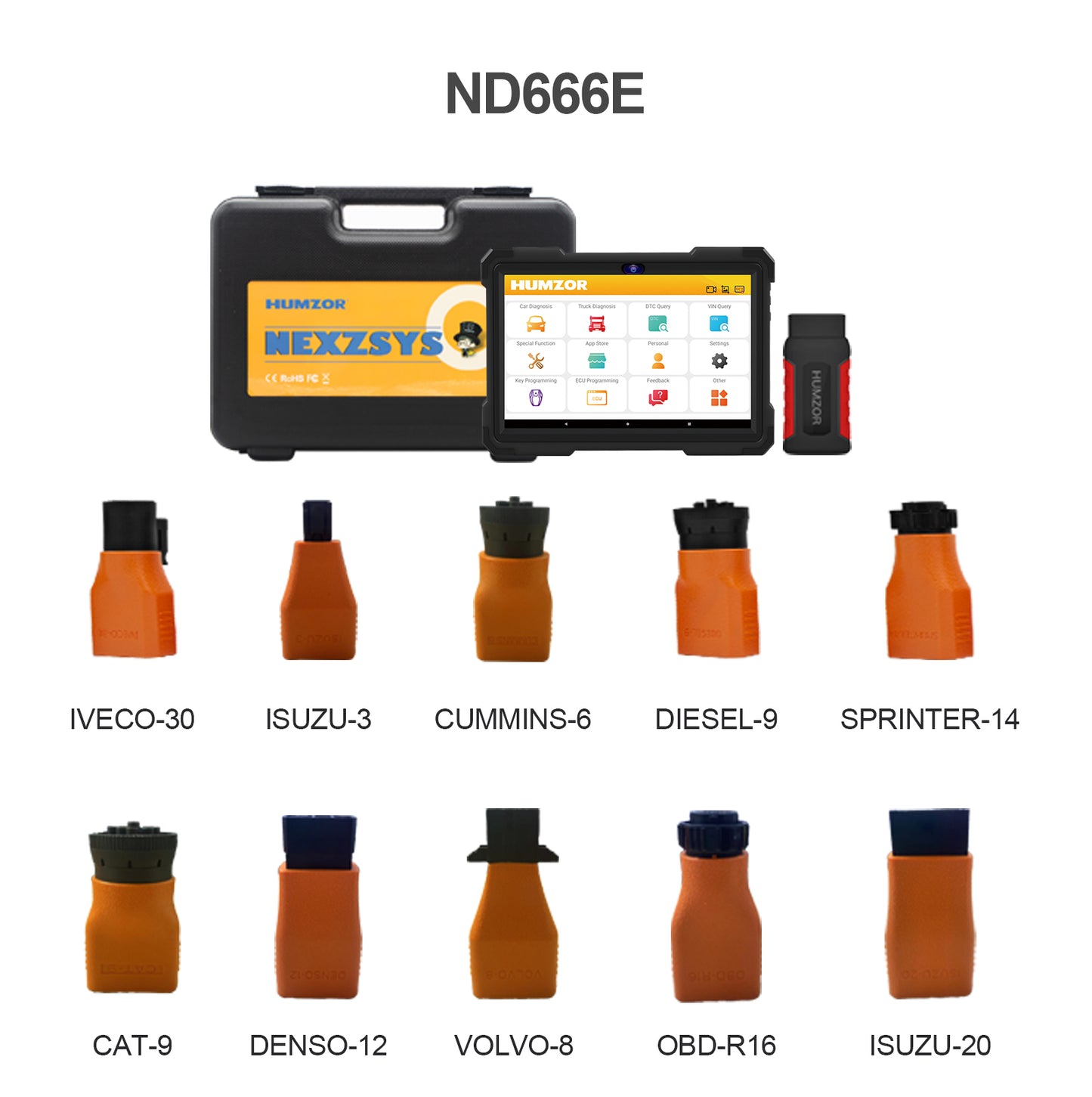 Universal OBD2 Diagnostic Scanner — Gas & Diesel, Fault Code Reader