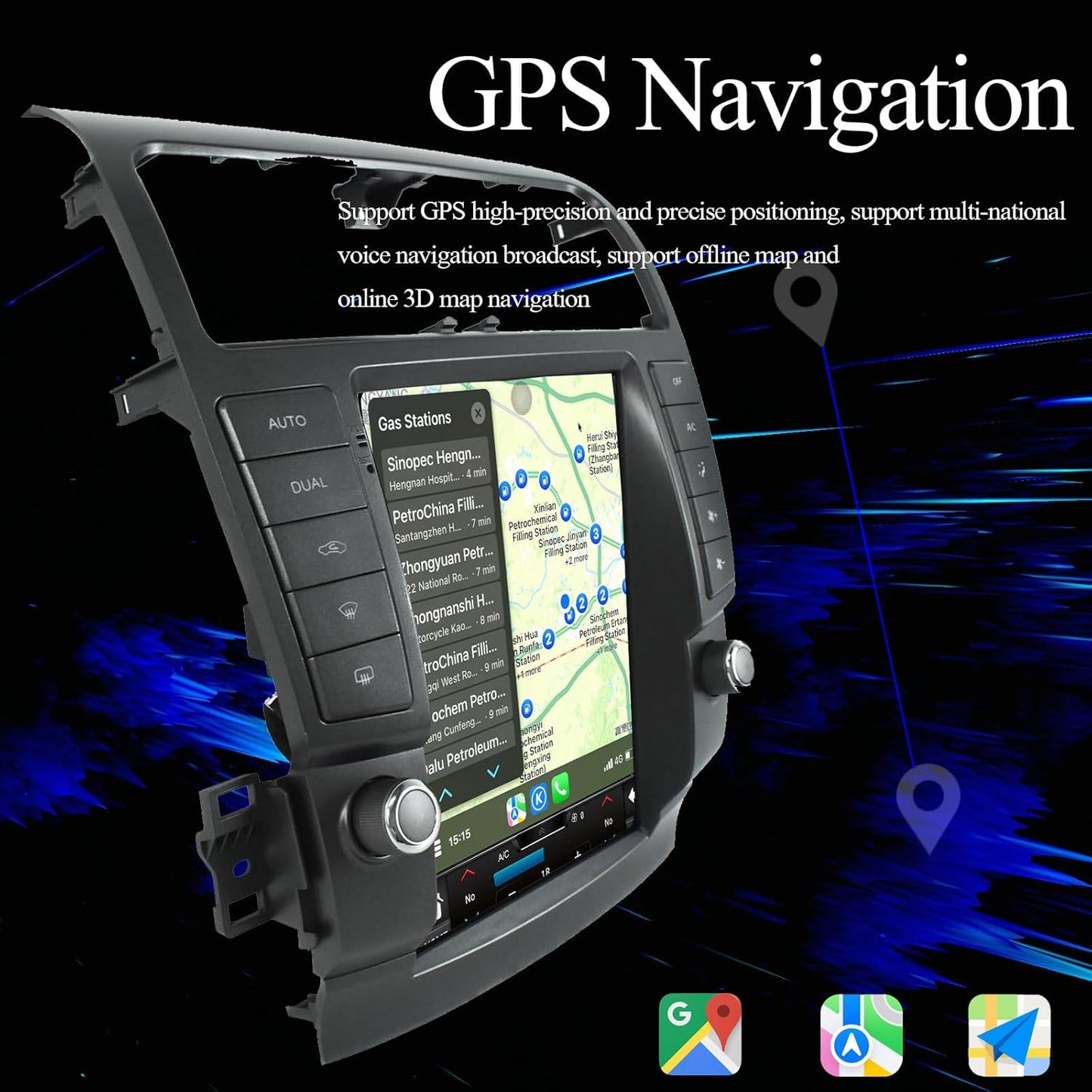 Acura TSX | 2004–2008 | 9.7" Android Screen — Vertical, Wireless CarPlay & Plug-and-Play