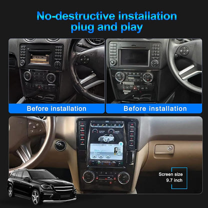 Roadnavier® | 10.4" Tesla-Style Android 14 for Mercedes ML & GL (W164/X164)