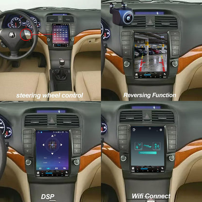Acura TSX | 2004–2008 | 9.7" Android Screen — Vertical, Wireless CarPlay & Plug-and-Play
