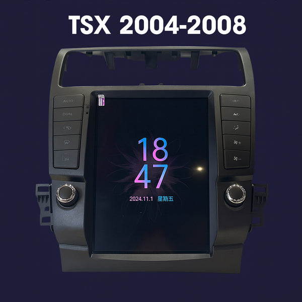 9.7 inch Android 13 vertical screen radio for Acura TSX 2004 2008