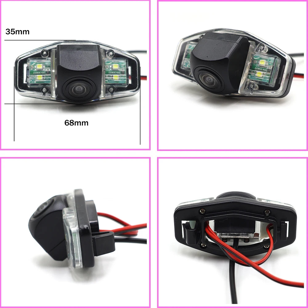 AHD 1080P Rear View Camera for Honda Accord & Civic (Mk6/Mk7/Mk8) | Plug & Play Night Visio