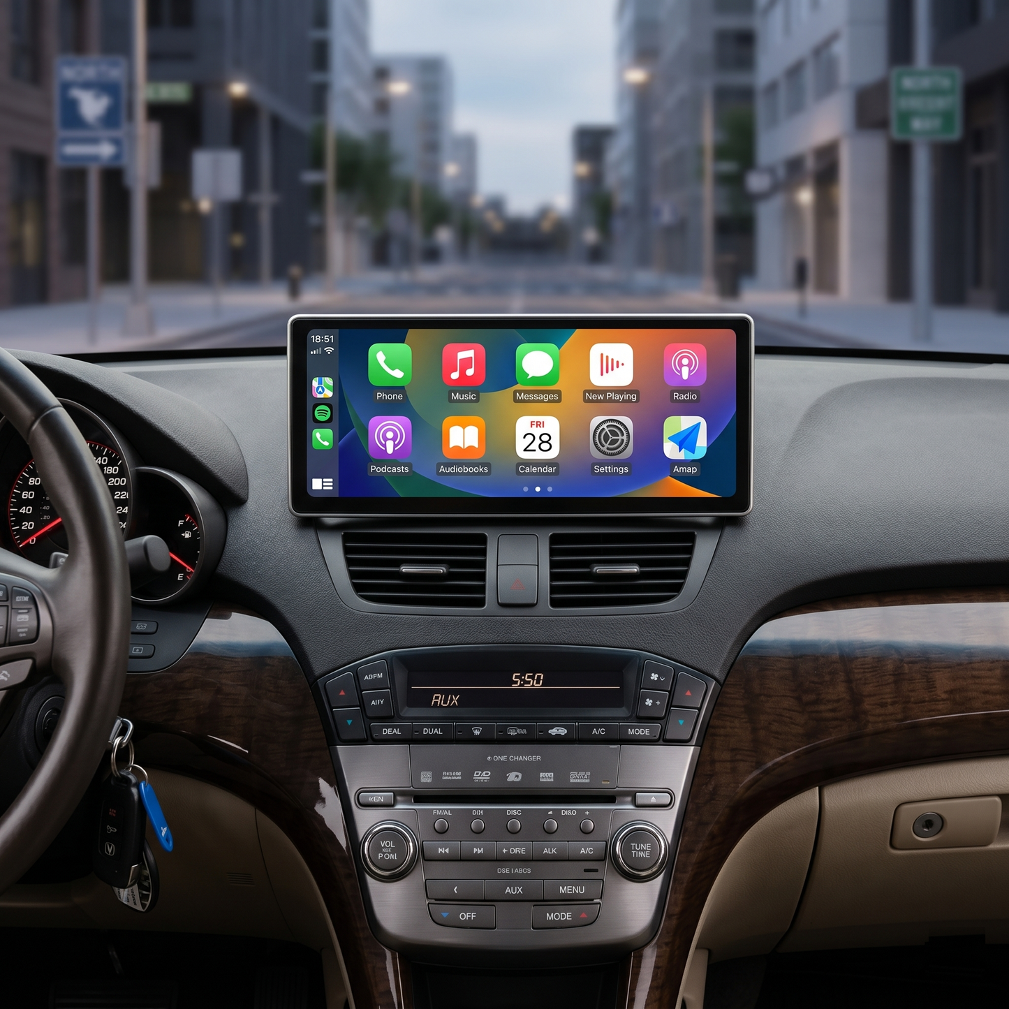 Acura MDX | 2007–2013 | 12.3" Android Screen — Wireless CarPlay & Android Auto