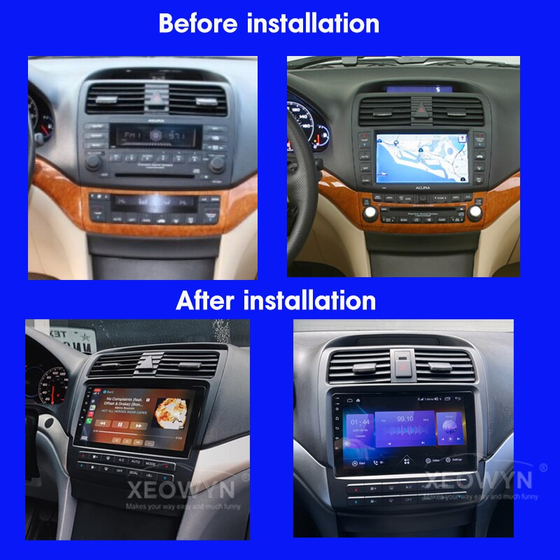 Navitech Android 13 Car Radio Stereo For acura TSX 2004 2005 2006 2007 2008 GPS Navi multimedia player auto Carplay CL7 CL9 navitech