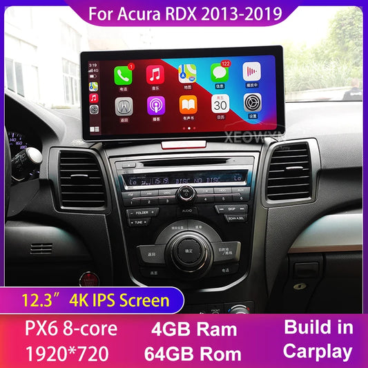 Acura RDX 2013–2018 | 12.3" Android Touchscreen Car Stereo with Wireless CarPlay & Android Auto