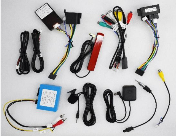 Complete wiring harness for Porsche 987/997 including CANBUS box and GPS antenna.