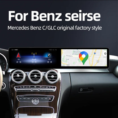 Mercedes C-Class W205 / GLC X253 | 2015–2022 | 24.6" Android Screen — Dual Screen, Wireless CarPlay