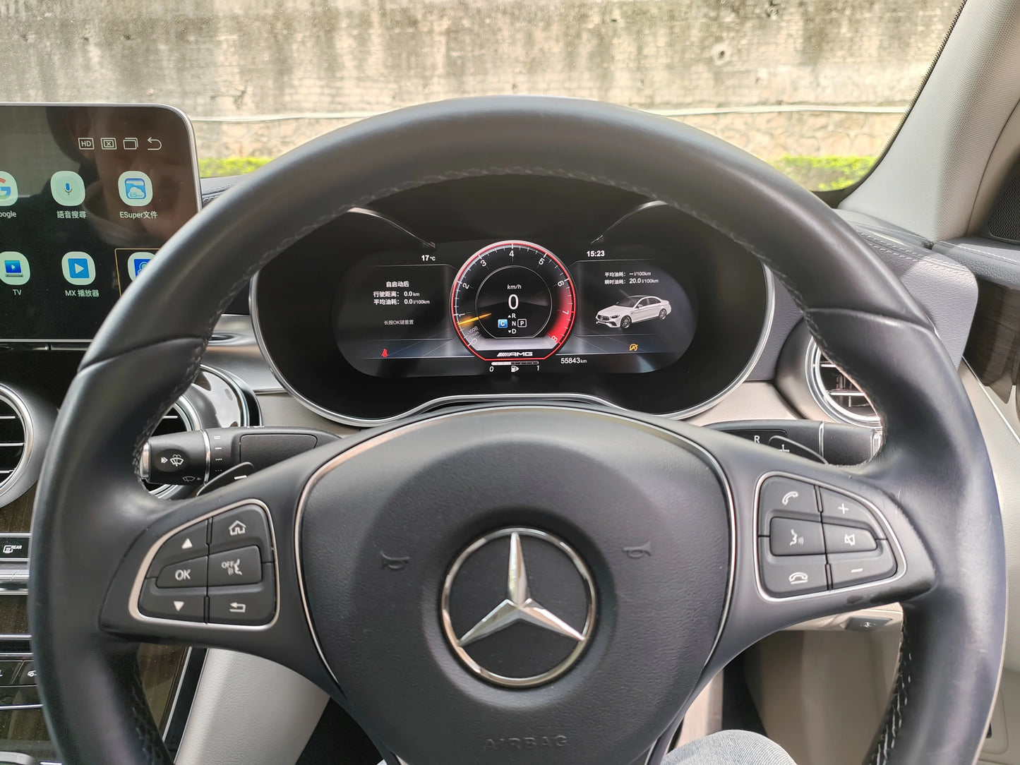 Roadnavier® | 12.3" Digital Instrument Cluster for Mercedes C/GLC (2015-2019)