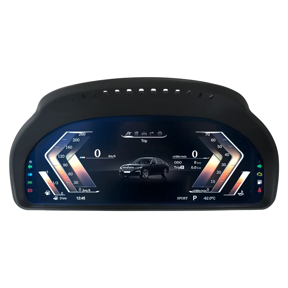 Auto-Geschwindigkeitsmesser für Auto-Head-Up-LCD-Dashboard Digitaler Tachometer Instrumentencluster für BMW 5 Series E60 F10 F11 GT F07 