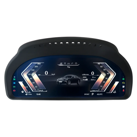 BMW 5 Series E60 / F10 / F07 | 12.3" Digital Cluster — LCD Speedometer, Multi-Theme