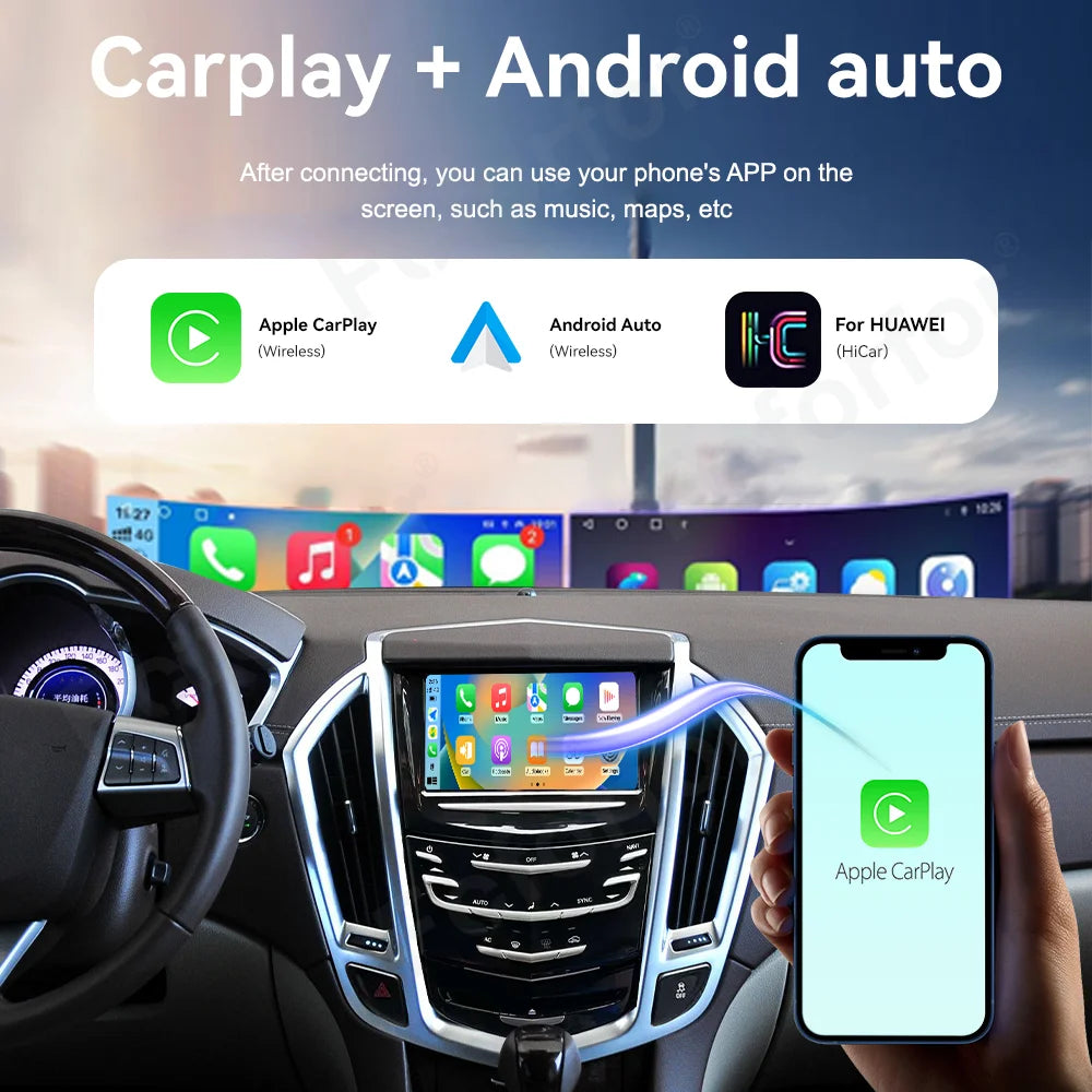Cadillac SRX | 2011–2019 | 8" Android Screen — Wireless CarPlay & Android Auto