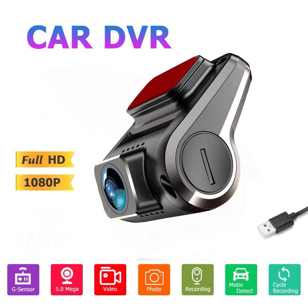 Mini cámara de salpicadero DVR para coche ADAS, grabadora de vídeo Full HD1080P, sensor G, visión nocturna, accesorios para salpicadero 