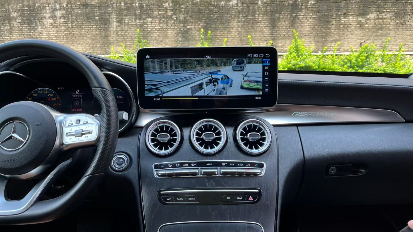 Navitech 12.3inch Car Android Multimedia Mercedes Benz C class GLC class wireless CarPlay