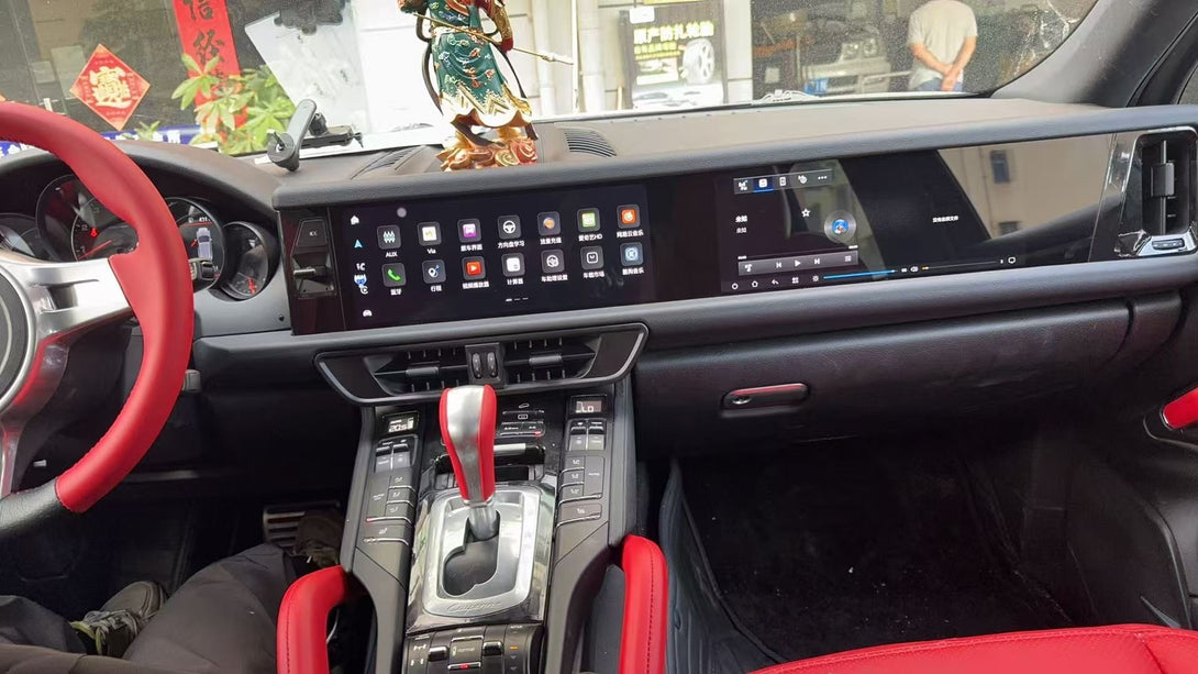 Porsche Cayenne Android 13 head unit front view