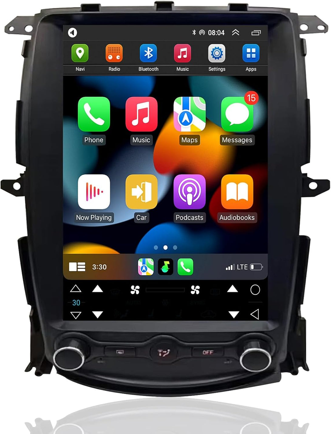 Nissan 370Z Android 13 Tesla-style screen front view