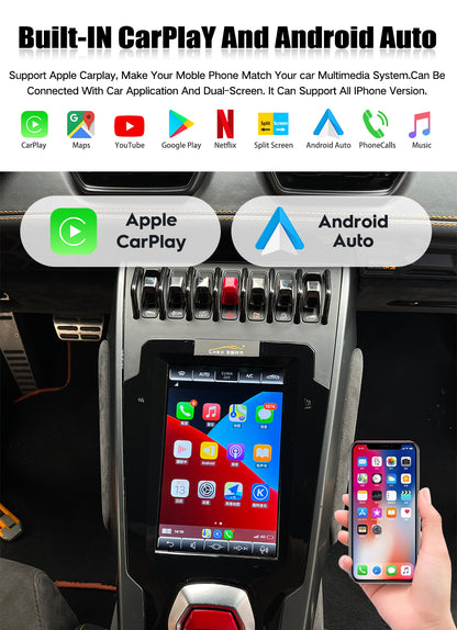8,4 "Android 13 Auto Radio Für Lamborghini Huracan EVO STO 2014-2018 Multimedia Audio Stereo Steuergerät Player GPS Navi Wifi Bildschirm