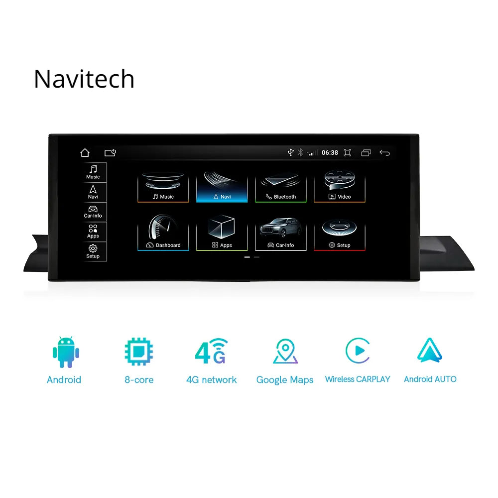 Audi A4 B8/B9 | 2016–2021 | 12.3" Android Screen — Wireless CarPlay & Android Auto