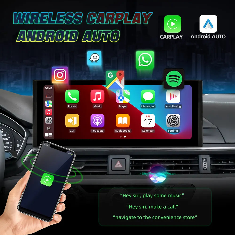 Audi A4 B8/B9 | 2016–2021 | 12.3" Android Screen — Wireless CarPlay & Android Auto