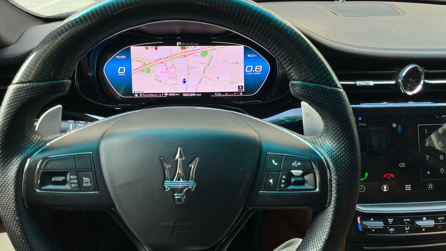 Digital Cluster Für Maserati Ghibli 2014 - 2019 Virtuelle Cockpit Geschwindigkeit Meter Auto Dashboard Display Instrument LCD Display Bildschirm