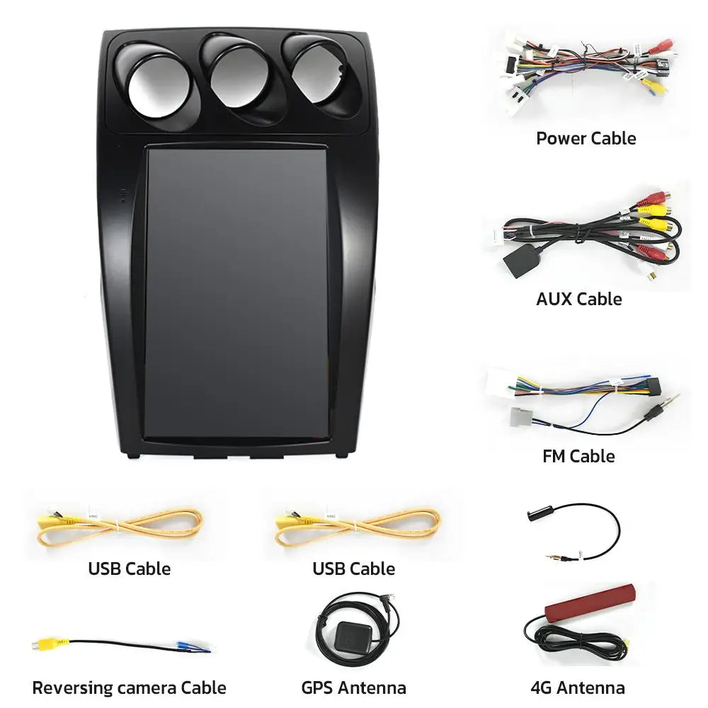 Pantalla Navitech estilo Tesla del Nissan 350z 2002-2009