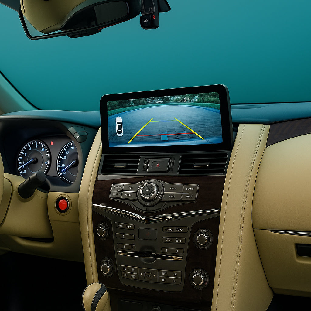 Nissan Armada 12.3” Android 13 head unit front view