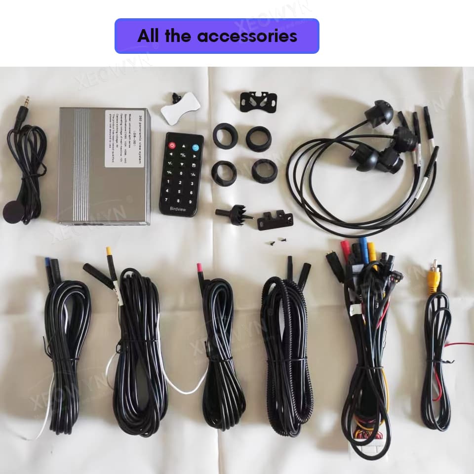 1080P AHD 360° Surround View Camera System — 4-Camera Panoramic Kit