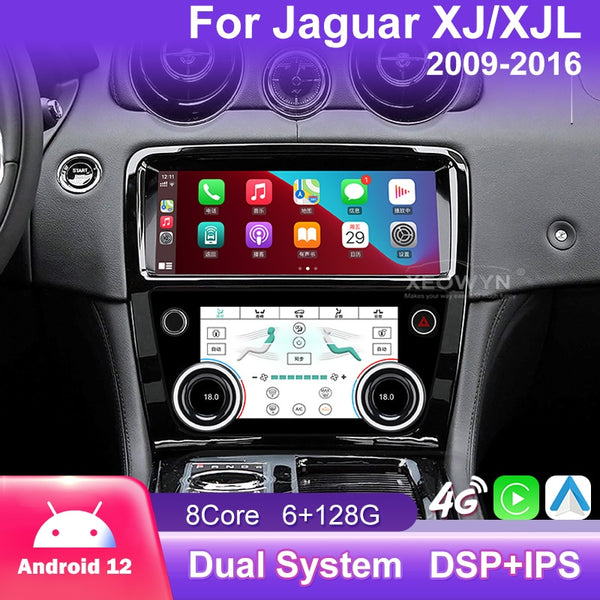 Audio de coche para Jaguar XJ XJL 351 2009-2016 Android 10 Radio de coche reproductor de vídeo DVD estéreo navegación automática GPS 4G 