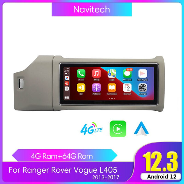 Reproductor de Radio para coche Android 12 de 12,3 pulgadas para Range Rover Vogue L405 2013-2017 pantalla Multimedia navegación GPS estéreo para coche Carplay