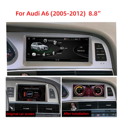 Audi A6 / A6L | 2006–2012 | 8.8" Android Screen — Wireless CarPlay & Android Auto
