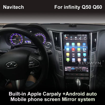 Para Infiniti FQ50 Q50L Q50S Q60 Q60s 2014-2019 Android 12,0 Octa Core 6 + 128G reproductor Multimedia para coche receptor estéreo Radio carplay 