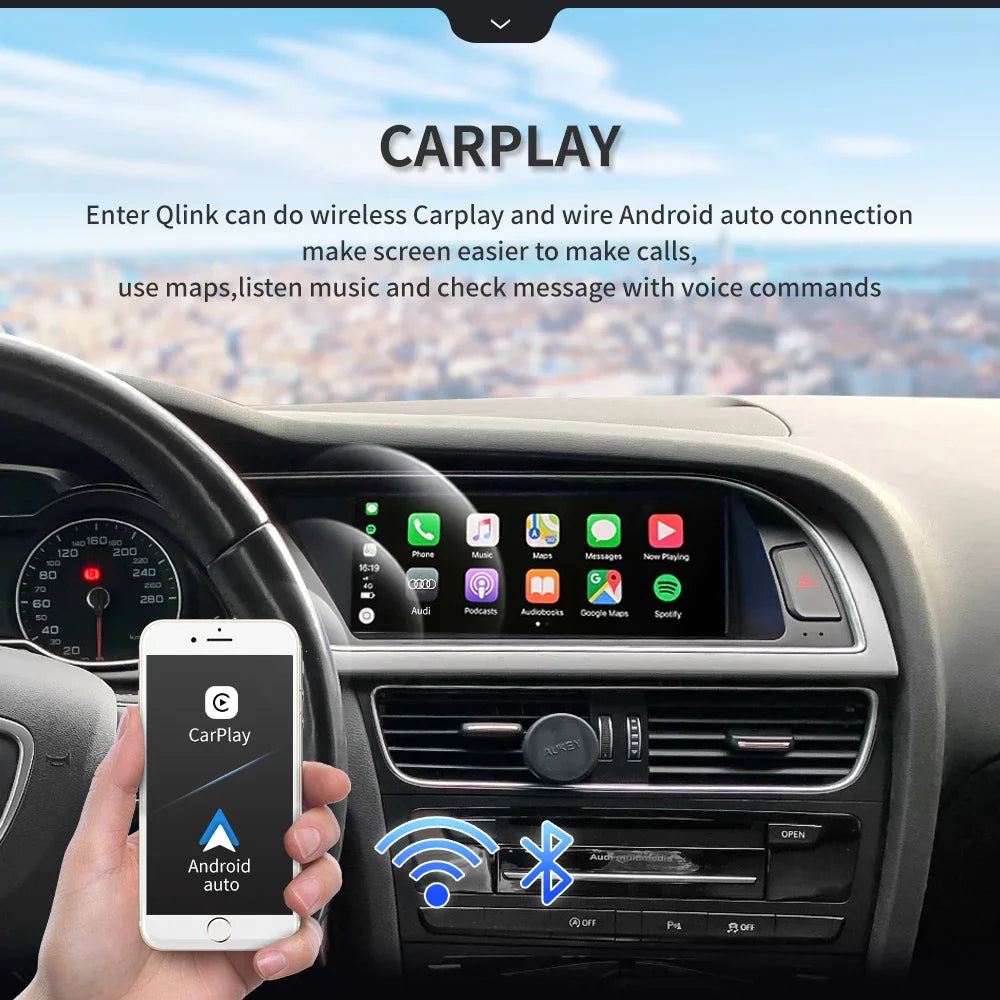 Audi A4 / A5 | 2009–2016 | 8.8" Android Screen — Wireless CarPlay & Android Auto