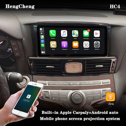10.25-inch Android 13 screen for Infiniti Q70 with CarPlay, Android Auto, and GPS navigation