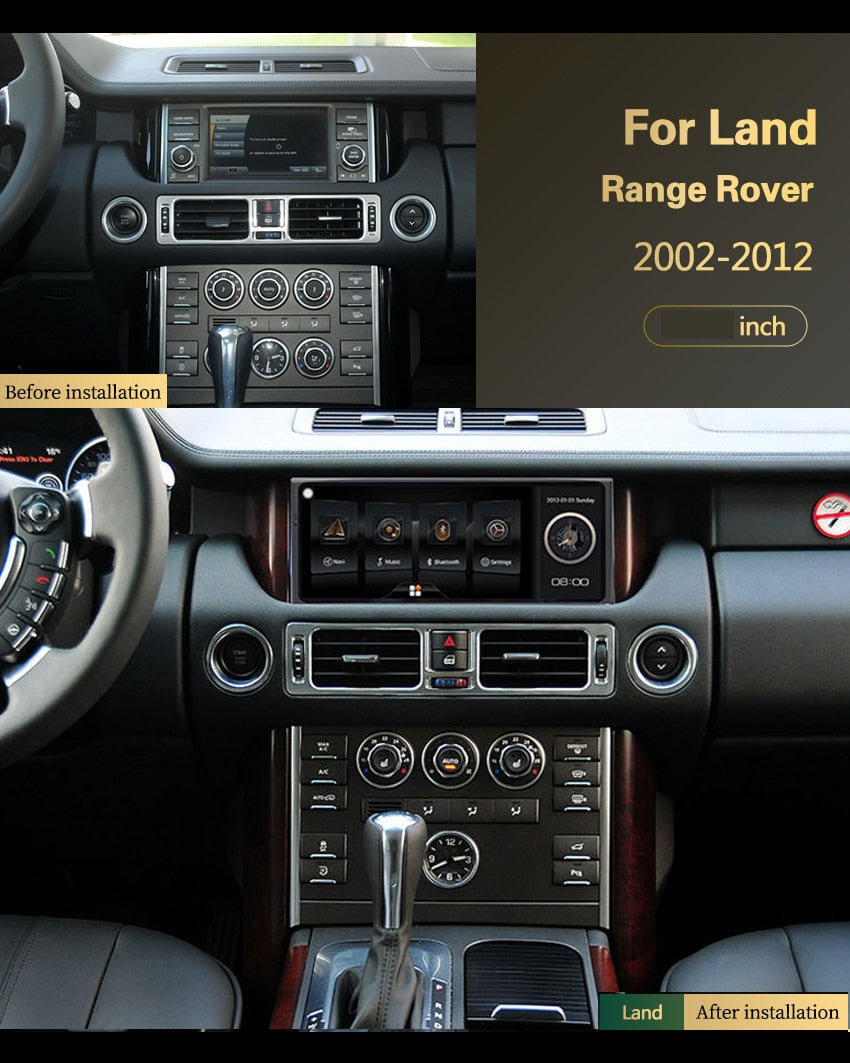 Range Rover L322 | 2002–2012 | 12.3" Android Screen — Wireless CarPlay & Android Auto